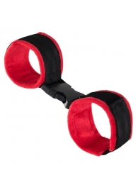 Красно-черные велюровые оковы Anonymo - ToyFa - купить с доставкой в Сыктывкаре