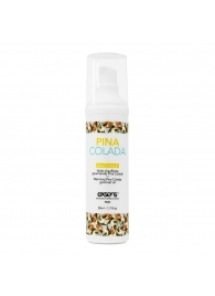 Разогревающее массажное масло с ароматом пина колада Gourmet Pina Colada - 50 мл. - Exsens - купить с доставкой в Сыктывкаре