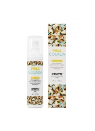 Разогревающее массажное масло с ароматом пина колада Gourmet Pina Colada - 50 мл. - Exsens - купить с доставкой в Сыктывкаре