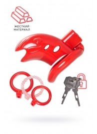 Красный мужской пояс верности из пластика - ToyFa - купить с доставкой в Сыктывкаре