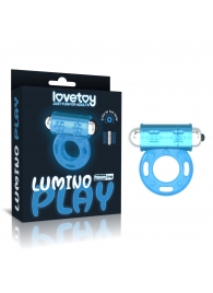 Голубое, светящееся в темноте эрекционное виброкольцо Lumino Play Vibrating Penis Ring - Lovetoy - в Сыктывкаре купить с доставкой