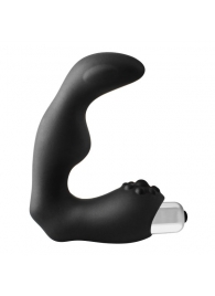 Черный вибромассажер простаты FantASStic Vibrating Prostate Massager - 11,3 см. - Dream Toys - в Сыктывкаре купить с доставкой