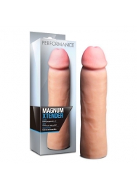 Телесная фаллическая насадка на пенис Magnum Xtender - 23 см. - Blush Novelties - в Сыктывкаре купить с доставкой