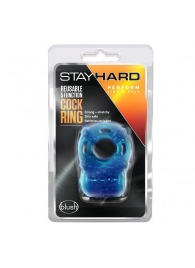 Голубое эрекционное виброкольцо Reusable 5 Function Cock Ring - Blush Novelties - в Сыктывкаре купить с доставкой