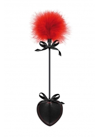 Стек с пуховкой Sweet Caress Feather Whip - 44 см. - Sweet Caress - купить с доставкой в Сыктывкаре