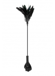 Двусторонний стек-щекоталка Sweet Caress Feather Whip - 58 см. - Sweet Caress - купить с доставкой в Сыктывкаре