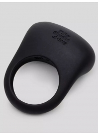 Черное эрекционное виброкольцо Sensation Rechargeable Vibrating Love Ring - Fifty Shades of Grey - в Сыктывкаре купить с доставкой