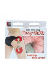 Металлические наручники с розовой меховой опушкой METAL HANDCUFF WITH PLUSH PINK - Dream Toys - купить с доставкой в Сыктывкаре