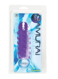 Закрытая фиолетовая насадка с пупырышками SAMURAI PENIS SLEEVE PURPLE - 14,5 см. - NMC - в Сыктывкаре купить с доставкой