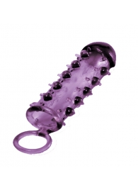 Закрытая фиолетовая насадка с пупырышками SAMURAI PENIS SLEEVE PURPLE - 14,5 см. - NMC - в Сыктывкаре купить с доставкой