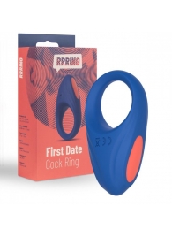 Синее эрекционное кольцо RRRING First Date Cock Ring - FeelzToys - в Сыктывкаре купить с доставкой