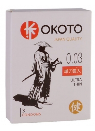 Ультратонкие презервативы OKOTO Ultra Thin - 3 шт. - Sitabella - купить с доставкой в Сыктывкаре