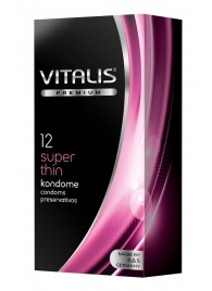 Ультратонкие презервативы VITALIS PREMIUM super thin - 12 шт. - Vitalis - купить с доставкой в Сыктывкаре