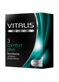 Контурные презервативы VITALIS PREMIUM comfort plus - 3 шт. - Vitalis - купить с доставкой в Сыктывкаре