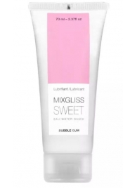 Смазка на водной основе Mixgliss Sweet с ароматом бабл-гам - 70 мл. - Mixgliss - купить с доставкой в Сыктывкаре