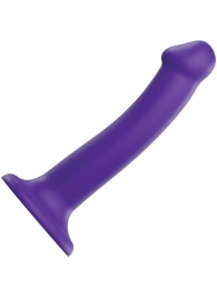 Фиолетовый фаллоимитатор-насадка Strap-On-Me Dildo Dual Density size M - 18 см. - Strap-on-me - купить с доставкой в Сыктывкаре