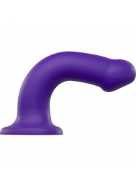 Фиолетовый фаллоимитатор-насадка Strap-On-Me Dildo Dual Density size L - 19 см. - Strap-on-me - купить с доставкой в Сыктывкаре