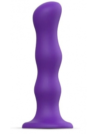 Фиолетовая насадка Strap-On-Me Dildo Geisha Balls size M - Strap-on-me - купить с доставкой в Сыктывкаре