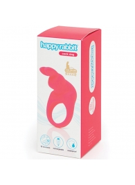 Розовое эрекционное виброкольцо Happy Rabbit Rechargeable Rabbit Cock Ring - Happy Rabbit - в Сыктывкаре купить с доставкой