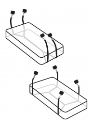 Фиксаторы для кровати WRAPAROUND MATTRESS RESTRAIN - Pipedream - купить с доставкой в Сыктывкаре