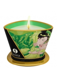 Массажная свеча Exotic Green Tea с ароматом зелёного чая - 170 мл. - Shunga - купить с доставкой в Сыктывкаре