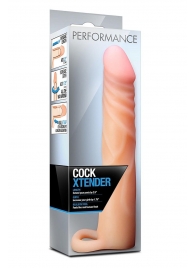 Телесная насадка на пенис Cock Xtender - 17,7 см. - Blush Novelties - в Сыктывкаре купить с доставкой