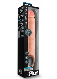 Телесная насадка-удлинитель 11.5 Inch Silicone Cock Sheath Penis Extender - 29,2 см. - Blush Novelties - в Сыктывкаре купить с доставкой