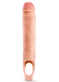 Телесная насадка-удлинитель 11.5 Inch Silicone Cock Sheath Penis Extender - 29,2 см. - Blush Novelties - в Сыктывкаре купить с доставкой