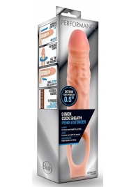 Телесная насадка на пенис 9 Inch Cock Sheath Extender - 22,2 см. - Blush Novelties - в Сыктывкаре купить с доставкой