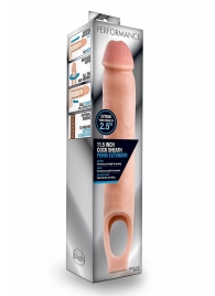 Телесная насадка на пенис 11.5 Inch Cock Sheath Penis Extender - 29,2 см. - Blush Novelties - в Сыктывкаре купить с доставкой