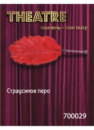 Красное страусовое пёрышко - ToyFa - купить с доставкой в Сыктывкаре