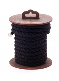 Черная хлопковая веревка для бондажа на катушке - 5 м. - Crazy Handmade - купить с доставкой в Сыктывкаре