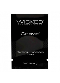 Крем для массажа и мастурбации Wicked Stroking and Massage Creme - 3 мл. - Wicked - купить с доставкой в Сыктывкаре