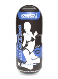 Мастурбатор-ротик с вибрацией Sex In A Can Mouth Lotus Tunnel - Lovetoy - в Сыктывкаре купить с доставкой