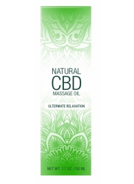 Массажное масло Natural CBD Massage Oil - 50 мл. - Shots Media BV - купить с доставкой в Сыктывкаре