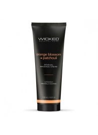 Массажный легкий крем WICKED Orange Blossom plus Patchouli - 120 мл. - Wicked - купить с доставкой в Сыктывкаре