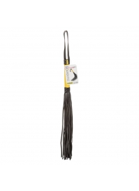 Черная плеть с желтой рукоятью Boundless Flogger - 69,25 см. - California Exotic Novelties - купить с доставкой в Сыктывкаре