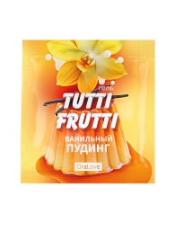 Пробник гель-смазки Tutti-frutti со вкусом ванильного пудинга - 4 гр. - Биоритм - купить с доставкой в Сыктывкаре