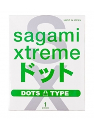 Презерватив Sagami Xtreme Type-E с точками - 1 шт. - Sagami - купить с доставкой в Сыктывкаре