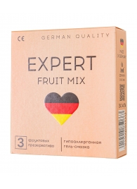 Ароматизированные презервативы EXPERT Fruit Mix - 3 шт. - Expert - купить с доставкой в Сыктывкаре