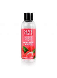 Массажное масло Sexy Sweet Nectar Lychee с феромонами и ароматом личи - 75 мл. - Биоритм - купить с доставкой в Сыктывкаре