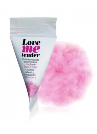 Съедобное согревающее массажное масло Love Me Tender Cotton Candy с ароматом сладкой ваты - 10 мл. - Love to Love - купить с доставкой в Сыктывкаре