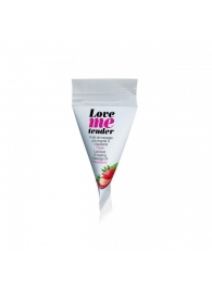 Съедобное согревающее массажное масло Love Me Tender Strawberry с ароматом клубники - 10 мл. - Love to Love - купить с доставкой в Сыктывкаре