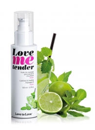 Съедобное согревающее массажное масло Love Me Tender Mojito с ароматом мохито - 100 мл. - Love to Love - купить с доставкой в Сыктывкаре