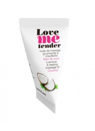 Съедобное согревающее массажное масло Love Me Tender Cocos с ароматом кокоса - 10 мл. - Love to Love - купить с доставкой в Сыктывкаре