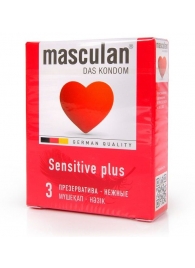 Презервативы Masculan Sensitive plus - 3 шт. - Masculan - купить с доставкой в Сыктывкаре