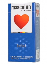 Презервативы с пупырышками Masculan Dotted - 10 шт. - Masculan - купить с доставкой в Сыктывкаре