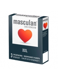 Презервативы увеличенного размера Masculan XXL - 3 шт. - Masculan - купить с доставкой в Сыктывкаре