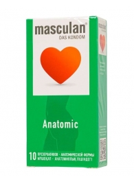 Презервативы анатомической формы Masculan Anatomic - 10 шт. - Masculan - купить с доставкой в Сыктывкаре