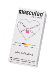 Ультрапрочные презервативы Masculan Ultra Safe Black - 10 шт. - Masculan - купить с доставкой в Сыктывкаре